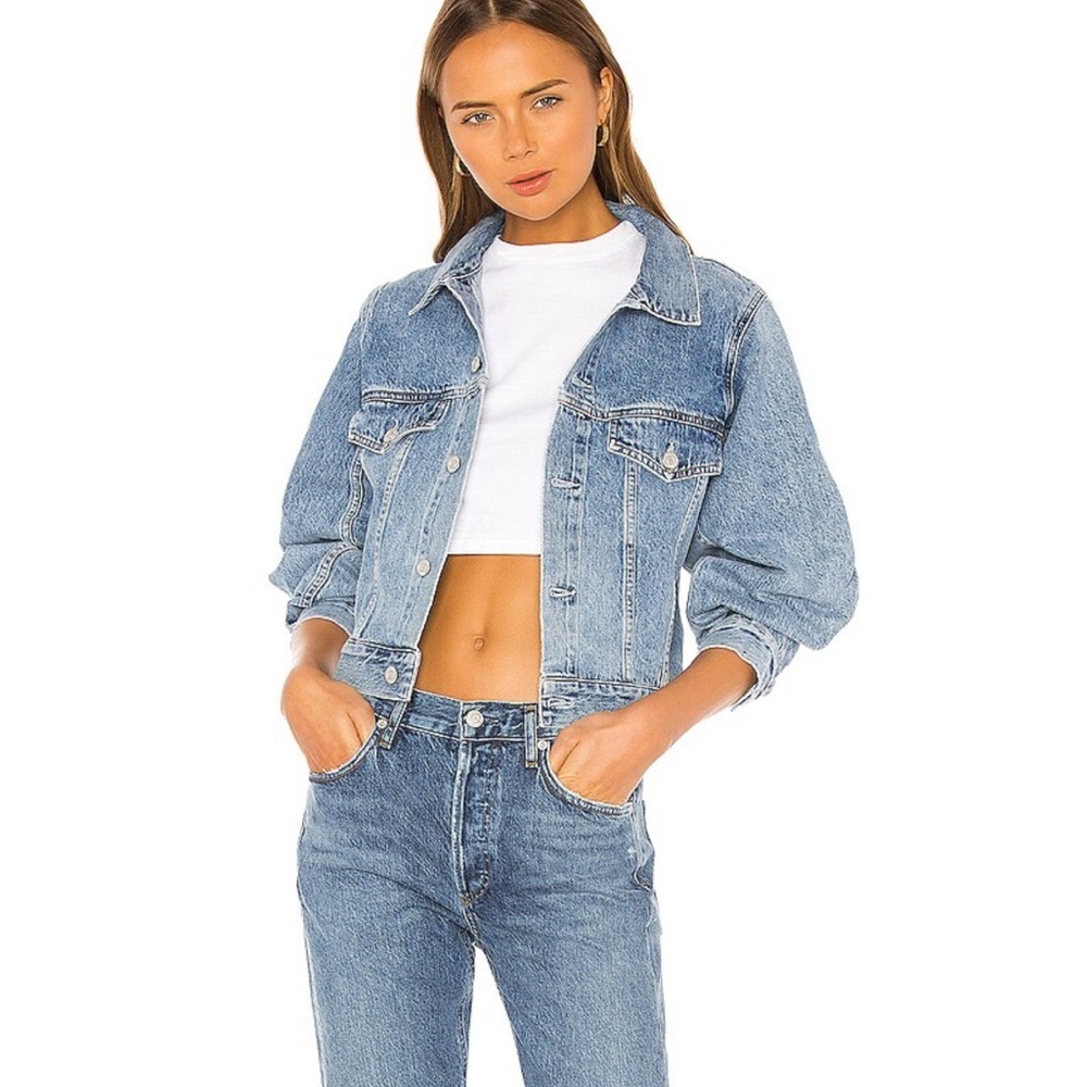 Re/Done Crop Denim Jacket.